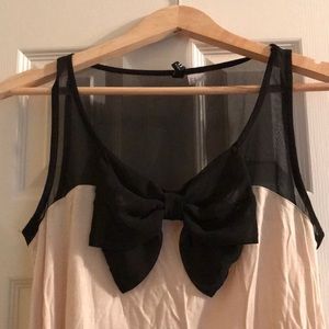 Bow front tank top